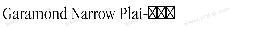 Garamond Narrow Plai字体转换